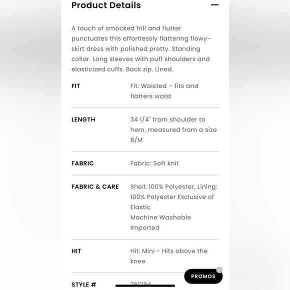 NWOT Loft Paisley Smocked Mini A-line Dress - Picture 4 of 7